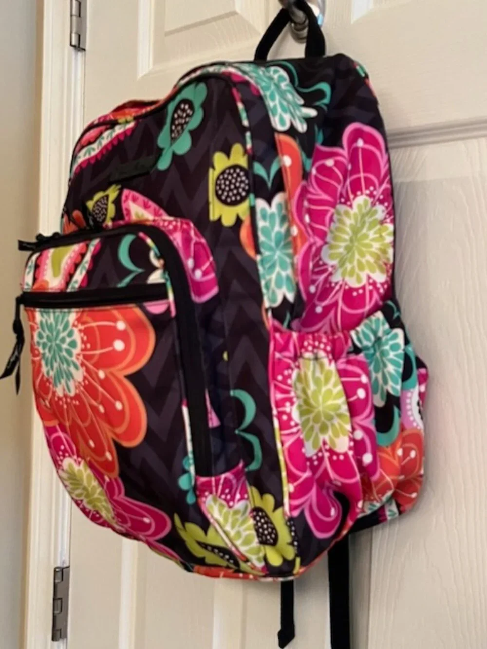 Vera Bradley Ziggy Zinnia Large Lighten Up Campus Backpack